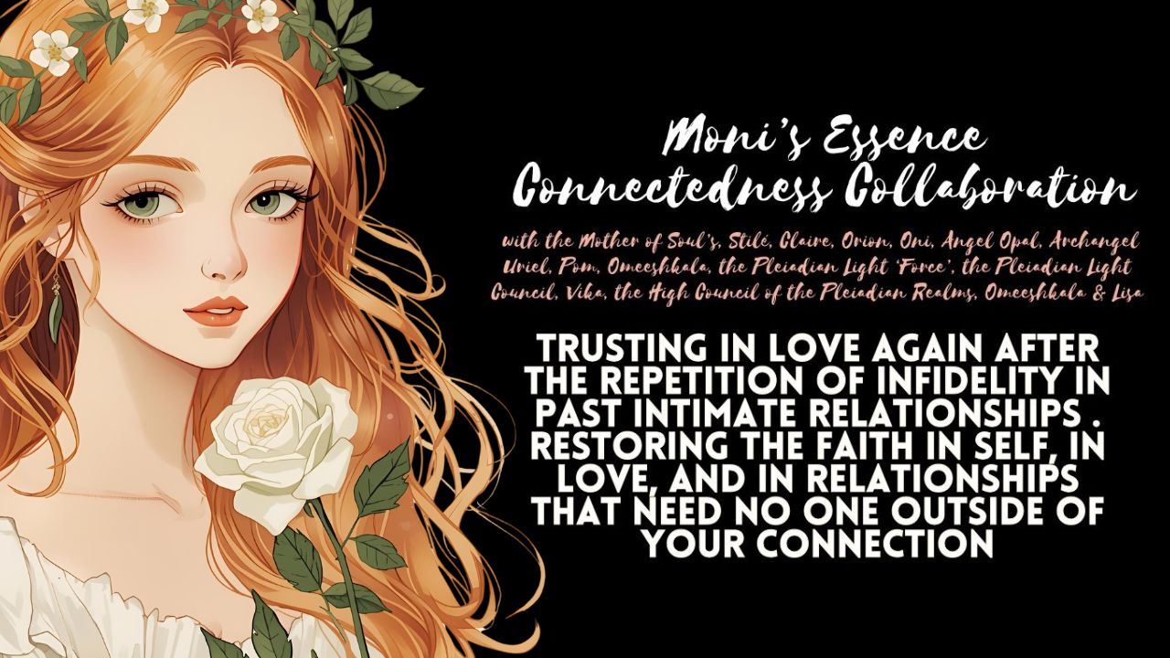 Moni’s Essence Connectedness Collaboration: Trusting in Love Again After the Repetition of Infidelity in Past Intimate Relationships . Restoring the Faith in Self, in Love, and in Relationships That Need No One Outside of Your Connection